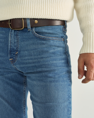 men's slim straight stretch denim