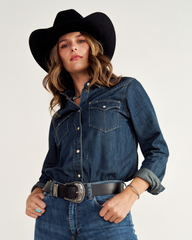 women's western 3 piece belt
