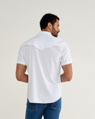 men's performance short sleeve western pearl snap - classic fit