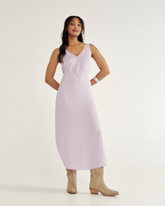 women's embroidered slip dress