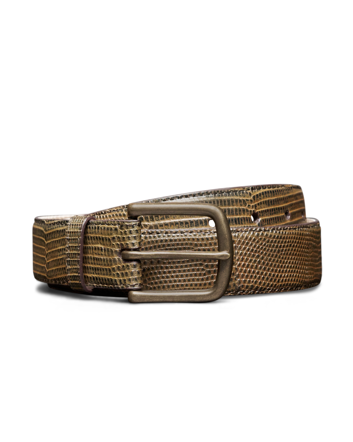 men's lizard belt