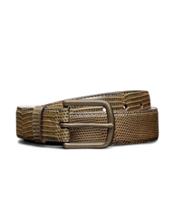 men's lizard belt