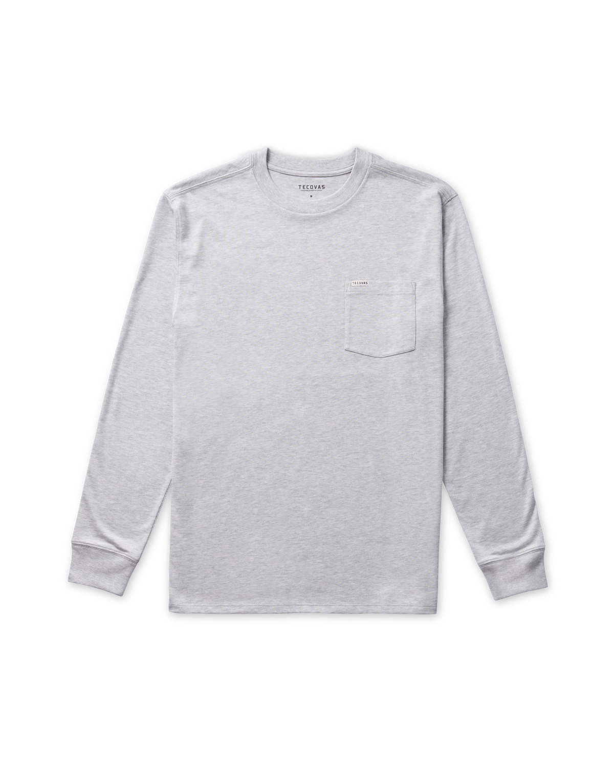 men's long sleeve standard issue heather pocket tee