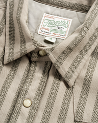 men's sawtooth pearl snap shacket