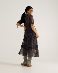 women's elbow-length maxi dress