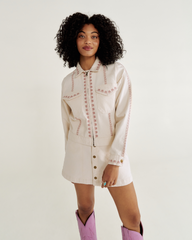 women's embroidered mechanic's jacket