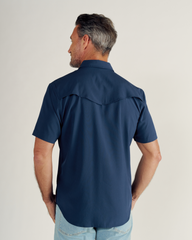 men's performance short sleeve western pearl snap