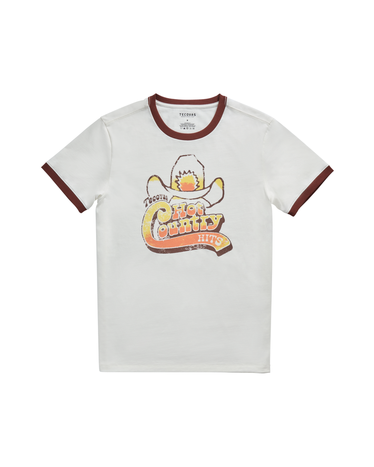 men's hot country ringer tee