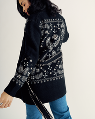 women's shawl collar wrap sweater