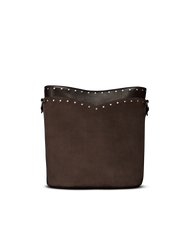 suede bucket bag