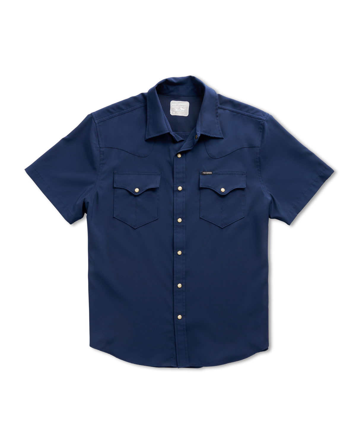 men's performance short sleeve western pearl snap