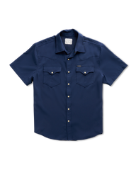 men's performance short sleeve western pearl snap