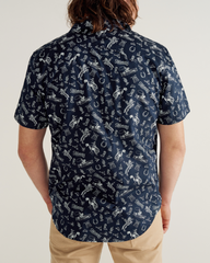 men's sawtooth short sleeve pearl snap