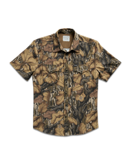 men's performance short sleeve western pearl snap
