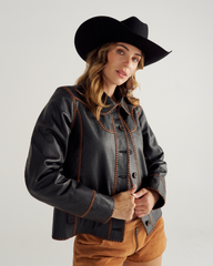 women's leather jacket