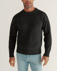 men's crew neck desert sweater