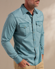 men's thorn stopper pearl snap