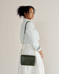 ostrich shoulder bag