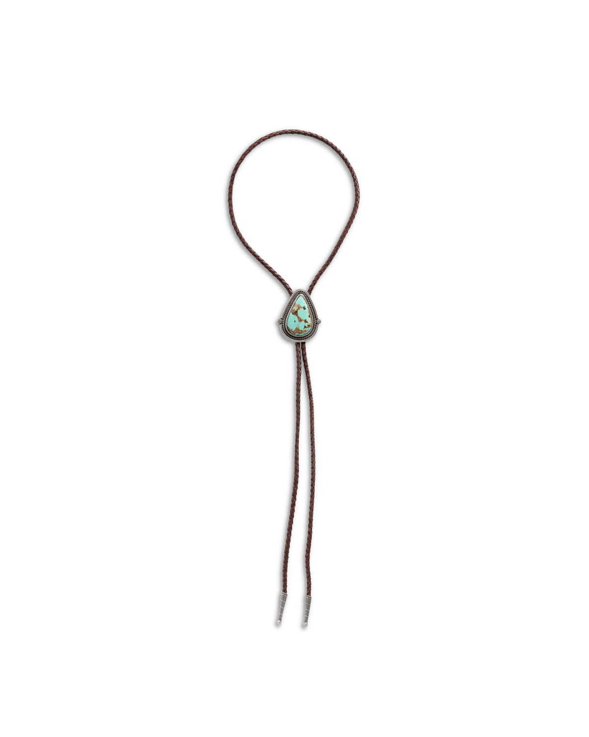 iron lamb turquoise drop bolo