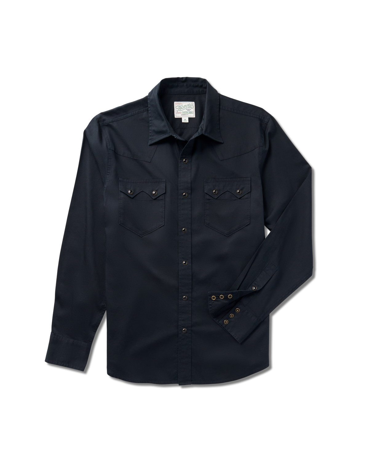 men's vintage weight sawtooth cotton pearl snap