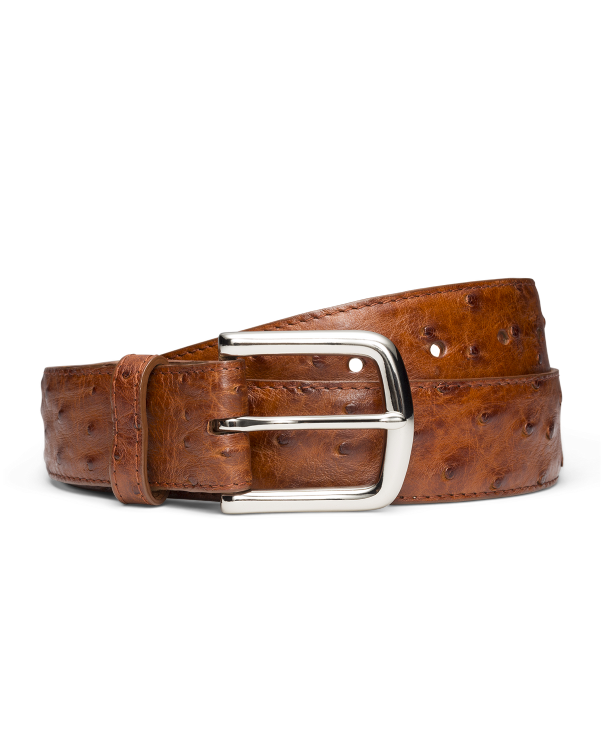 men's ostrich belt