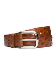 men's ostrich belt