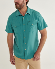 men's performance short sleeve western pearl snap - classic fit