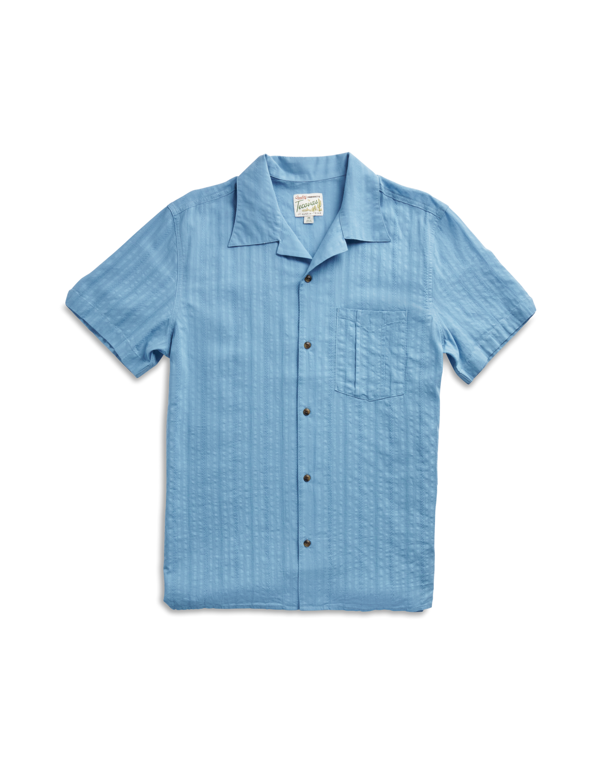 men's dobby camp short sleeve shirt