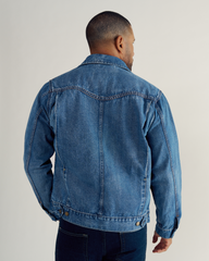 men's denim ranch hand trucker jacket