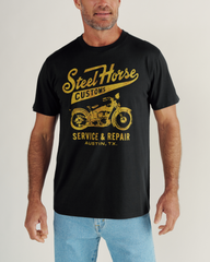 men's steel horse tee