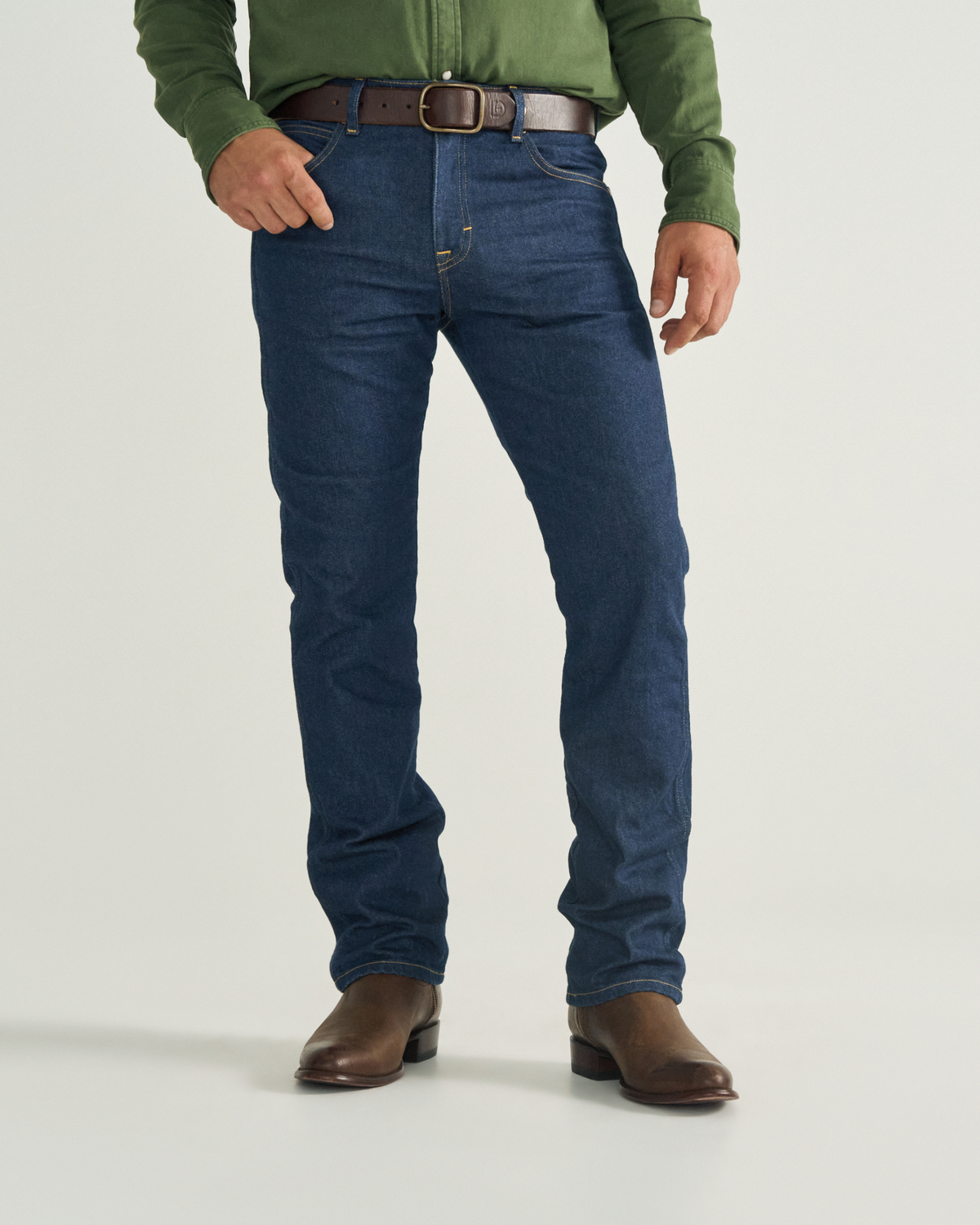 men's slim straight heritage denim