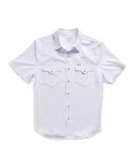 men's performance short sleeve western pearl snap