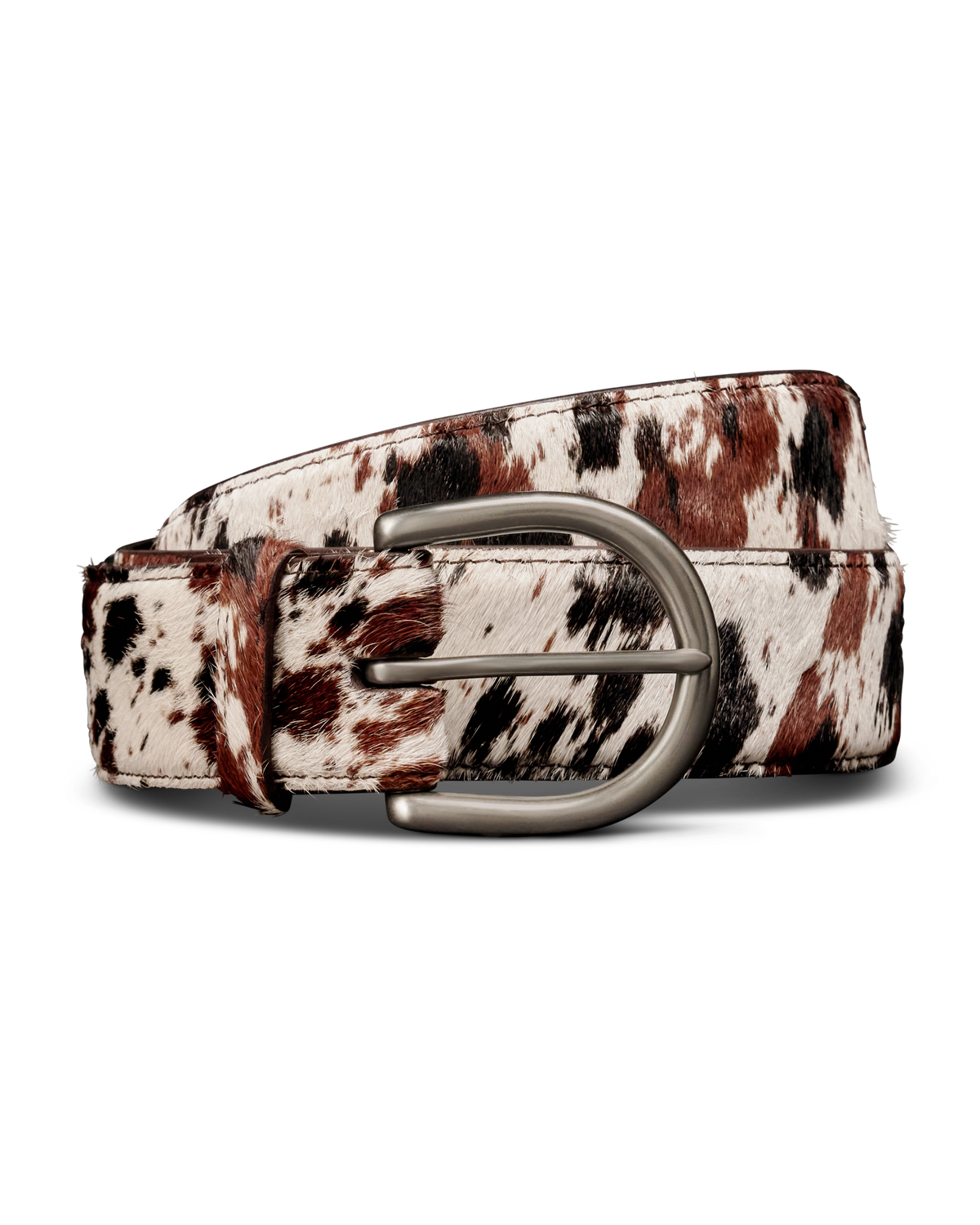 women's hair on hide belt