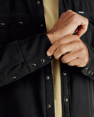 men's sawtooth pearl snap shacket