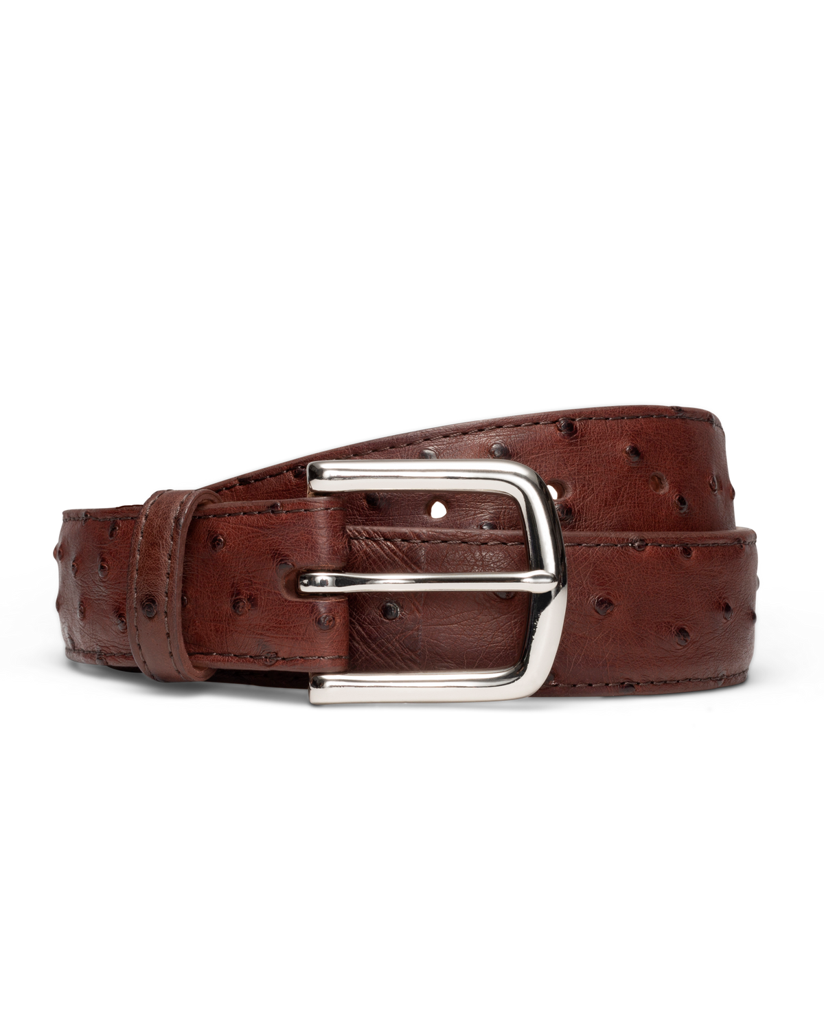 men's ostrich belt