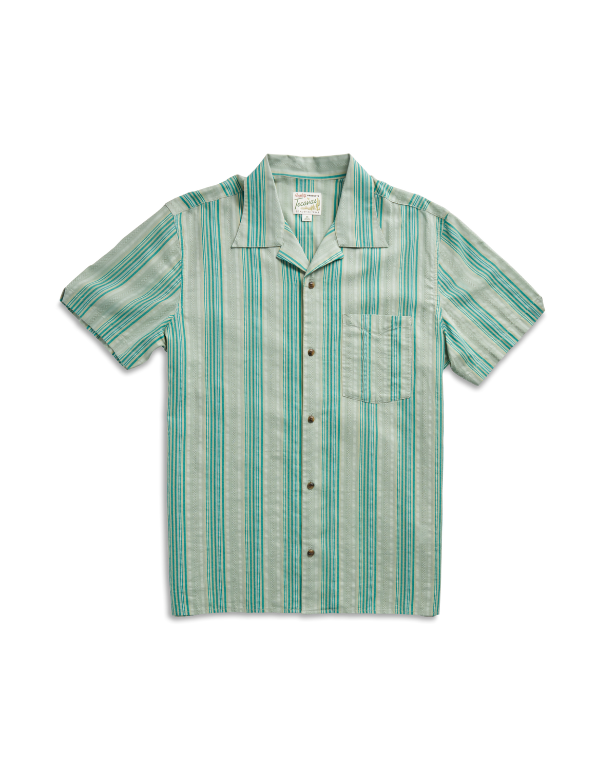 men's dobby camp short sleeve shirt