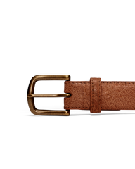 men's smooth ostrich belt