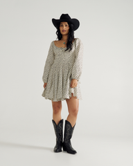 women's long sleeve mini dress