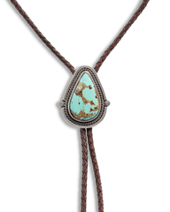 iron lamb turquoise drop bolo