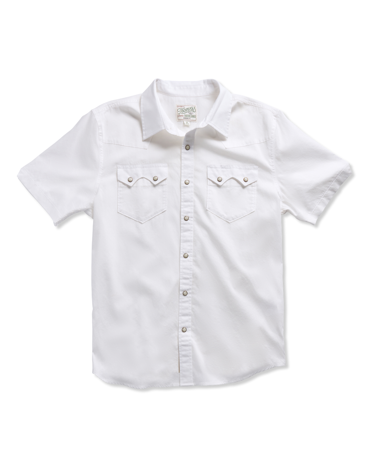 men's sawtooth short sleeve pearl snap