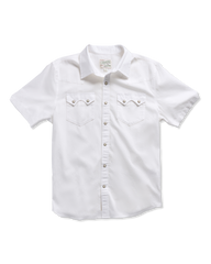 men's sawtooth short sleeve pearl snap