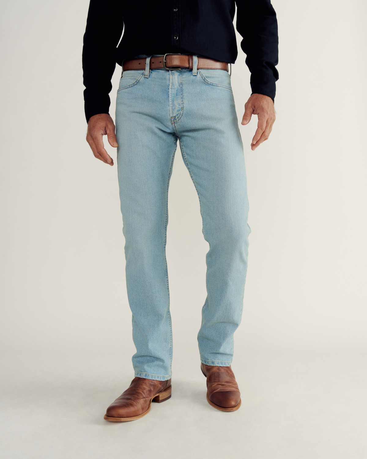 men's slim straight stretch denim