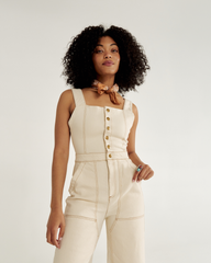 women's denim jumpsuit