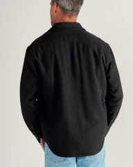 men's sawtooth pearl snap shacket