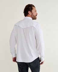 men's performance long sleeve western pearl snap - classic fit