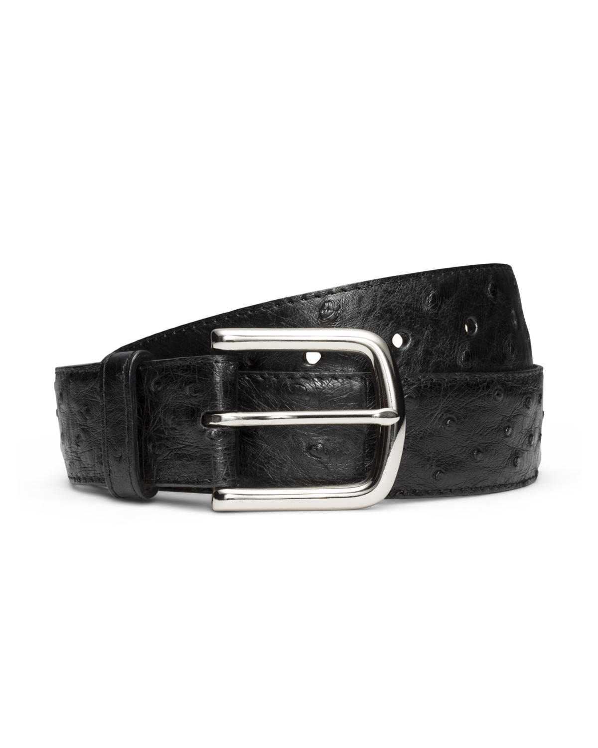 men's ostrich belt