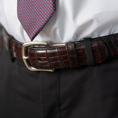 men's crocodile belt