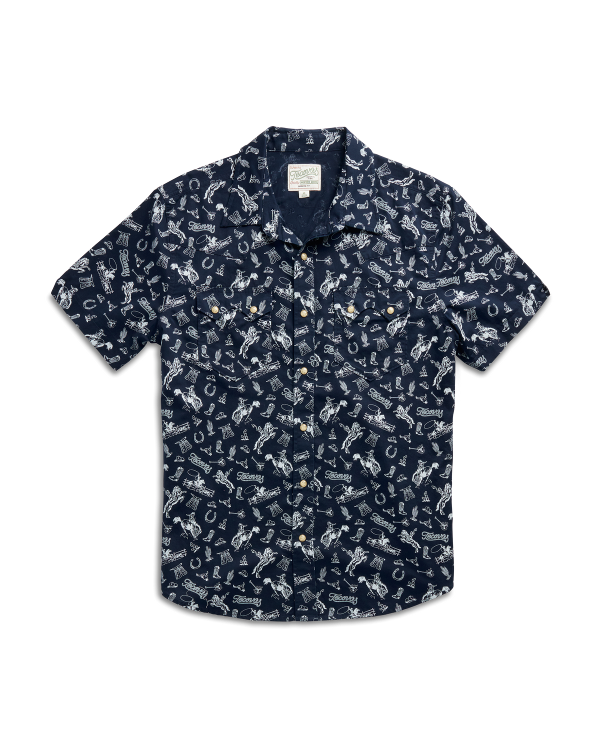 men's sawtooth short sleeve pearl snap