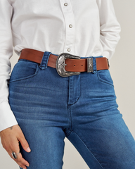 women's western 3 piece belt