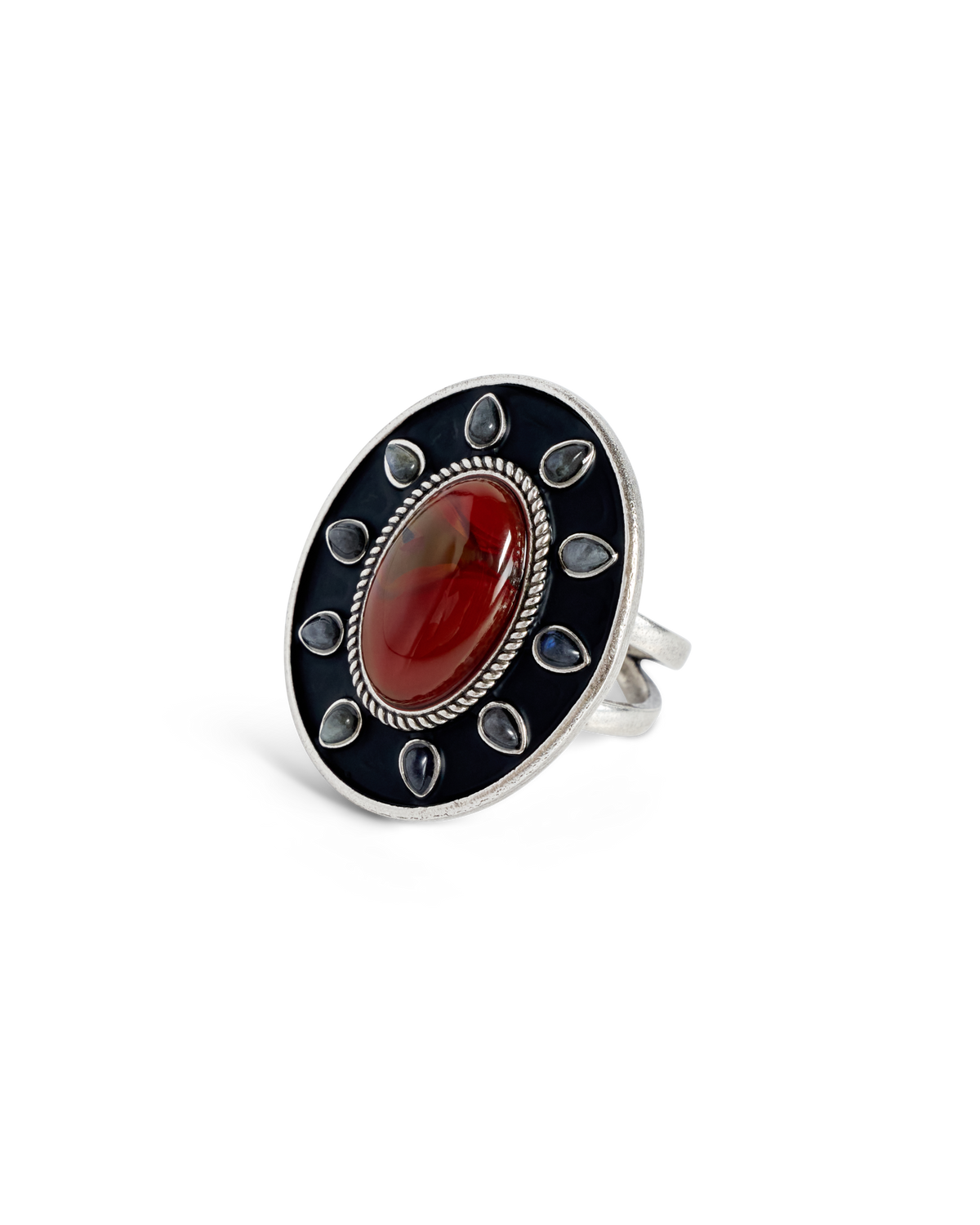 birthday x iron lamb ring